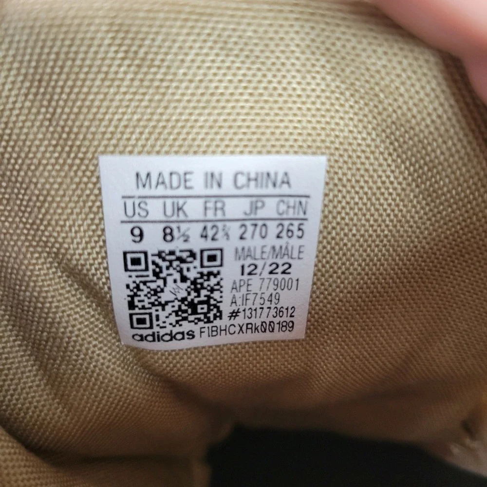Adidas Yeezy 500 High Tactical Boot Mens 9 Sand Tan IF7549 Suede Mesh Utility